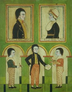 La famille Abraham Pixler, c.1815 - American School